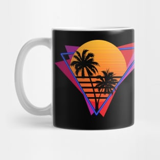 80s Inspired Synthwave Sun Design Mug